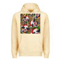 Pina Colada christmas leopard cow Premium Hoodie - FaDigitalArtStudio