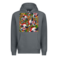 Rock christmas leopard cow Premium Hoodie - FaDigitalArtStudio