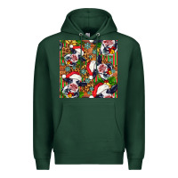 Sports Green christmas leopard cow Premium Hoodie - FaDigitalArtStudio