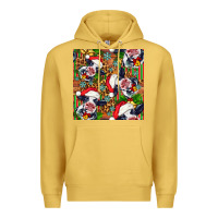 Antique Gold christmas leopard cow Premium Hoodie - FaDigitalArtStudio