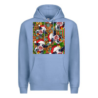Colony Blue christmas leopard cow Premium Hoodie - FaDigitalArtStudio