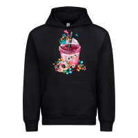 Black mexican day of the dead skulls coffee cup Urban Hoodie - FaDigitalArtStudio