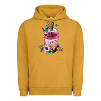 Pigment Peanut Butter mexican day of the dead skulls coffee cup Urban Hoodie - FaDigitalArtStudio