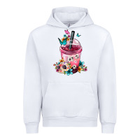 White mexican day of the dead skulls coffee cup Urban Hoodie - FaDigitalArtStudio