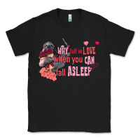 Black sloth why fall in love when you can fall asleep Classic Tee - FaDigitalArtStudio