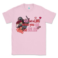 Bubblegum Pink sloth why fall in love when you can fall asleep Classic Tee - FaDigitalArtStudio