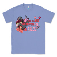 Colony Blue sloth why fall in love when you can fall asleep Classic Tee - FaDigitalArtStudio