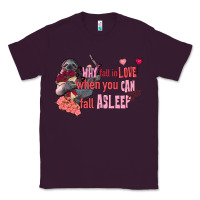 Plum sloth why fall in love when you can fall asleep Classic Tee - FaDigitalArtStudio
