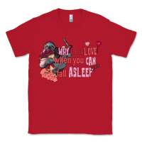 Red sloth why fall in love when you can fall asleep Classic Tee - FaDigitalArtStudio