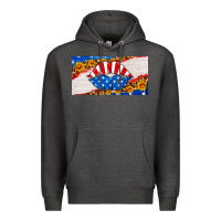 Charcoal Heather usa life license plate Premium Hoodie - HRA Design Shop