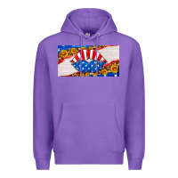 Purple usa life license plate Premium Hoodie - HRA Design Shop