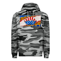 Slate Camo usa life license plate Premium Hoodie - HRA Design Shop