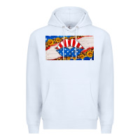 White usa life license plate Premium Hoodie - HRA Design Shop