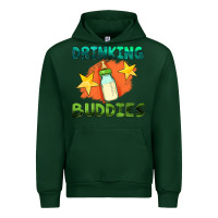 Forest Green drinking buddies with baby bottle Urban Hoodie - HRA Design Shop