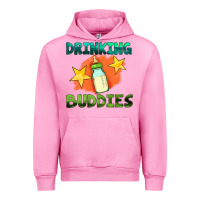 Fuchsia Pink drinking buddies with baby bottle Urban Hoodie - HRA Design Shop