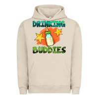 Pigment French Oak drinking buddies with baby bottle Urban Hoodie - HRA Design Shop