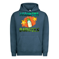 Pigment Midnight Navy drinking buddies with baby bottle Urban Hoodie - HRA Design Shop