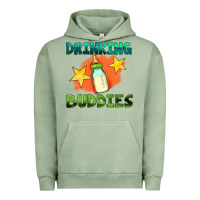 Pigment Oil Green drinking buddies with baby bottle Urban Hoodie - HRA Design Shop