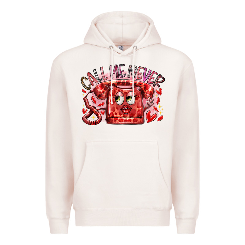 Call Me Never Premium Hoodie by RacoonDesign | Teevron