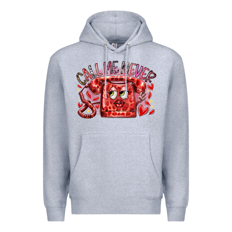 Call Me Never Premium Hoodie by RacoonDesign | Teevron