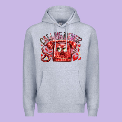 Call Me Never Premium Hoodie Designed By Racoondesign