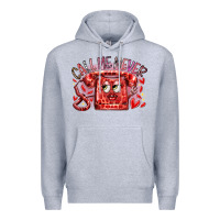 Heather Grey call me never Premium Hoodie - RacoonDesign