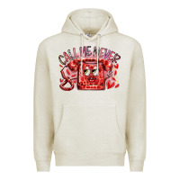 Oatmeal Heather call me never Premium Hoodie - RacoonDesign