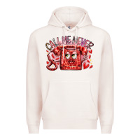Pale Pink call me never Premium Hoodie - RacoonDesign