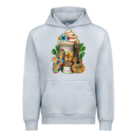 Heather Grey mexican hot coffee cup Urban Hoodie - FaDigitalArtStudio