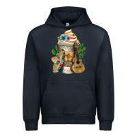 Navy mexican hot coffee cup Urban Hoodie - FaDigitalArtStudio