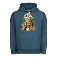 Pigment Midnight Navy mexican hot coffee cup Urban Hoodie - FaDigitalArtStudio