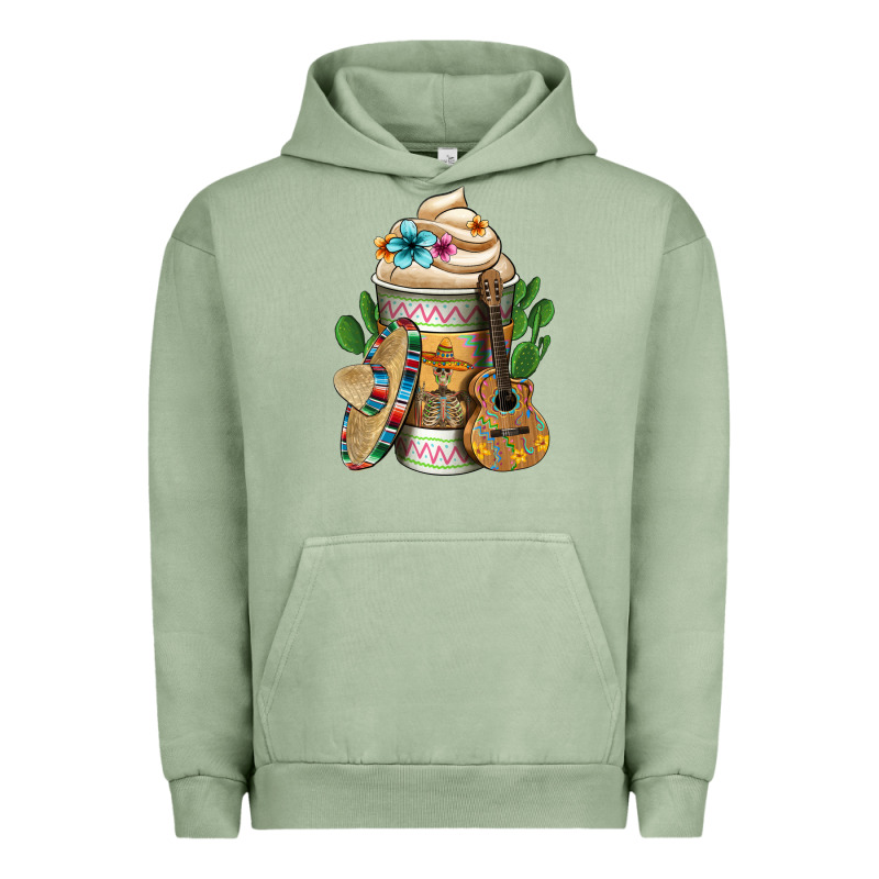 Mexican Hot Coffee Cup Urban Hoodie by FaDigitalArtStudio | Teevron