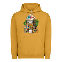 Pigment Peanut Butter mexican hot coffee cup Urban Hoodie - FaDigitalArtStudio