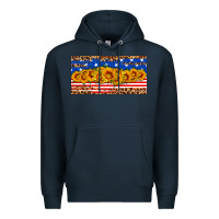 Navy usa flag sunflowers license plate Premium Hoodie - HRA Design Shop