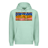 Seafoam usa flag sunflowers license plate Premium Hoodie - HRA Design Shop