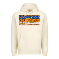 Tofu usa flag sunflowers license plate Premium Hoodie - HRA Design Shop