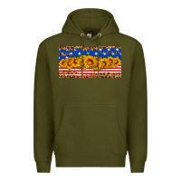 Army Green usa flag sunflowers license plate Premium Hoodie - HRA Design Shop