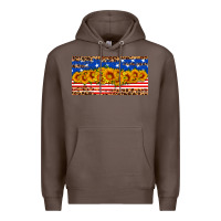 Coffee usa flag sunflowers license plate Premium Hoodie - HRA Design Shop