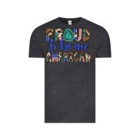 Vintage Black proud to be an american Vintage Tee - Artiststas