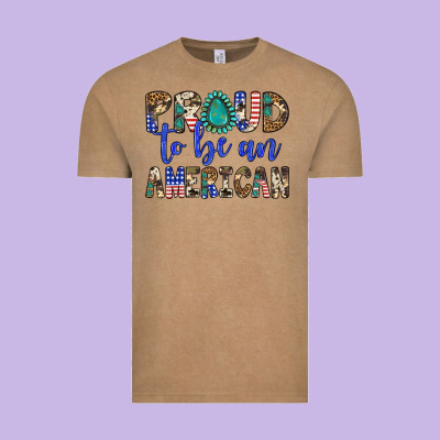 Proud To Be An American Vintage Tee Designed By Artiststas