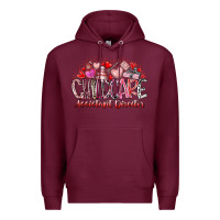 Burgundy childcare assistant director Premium Hoodie - RacoonDesign