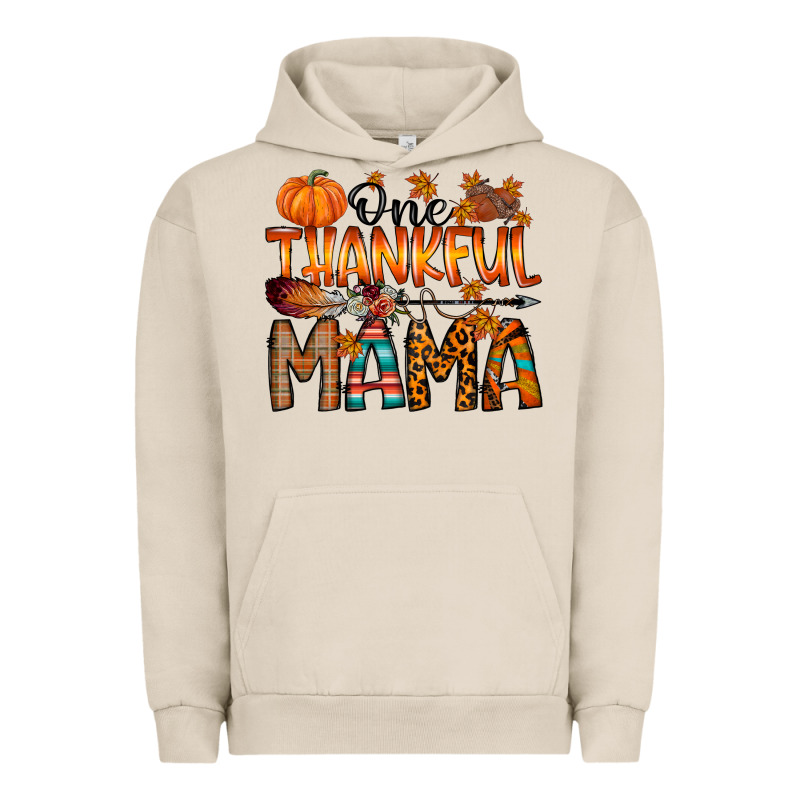 One Thankful Mama Urban Hoodie by RacoonDesign | Teevron