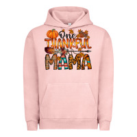 Pigment Salmon one thankful mama Urban Hoodie - RacoonDesign