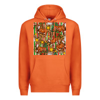 Carrot christmas leopard cow with gift boxes Premium Hoodie - FaDigitalArtStudio