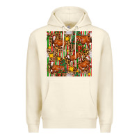 Sandshell christmas leopard cow with gift boxes Premium Hoodie - FaDigitalArtStudio