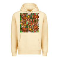 Pina Colada christmas leopard cow with gift boxes Premium Hoodie - FaDigitalArtStudio