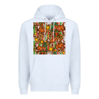 White christmas leopard cow with gift boxes Premium Hoodie - FaDigitalArtStudio