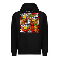 Black christmas leopard duck Premium Hoodie - FaDigitalArtStudio