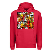 Cardinal christmas leopard duck Premium Hoodie - FaDigitalArtStudio