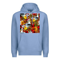 Colony Blue christmas leopard duck Premium Hoodie - FaDigitalArtStudio